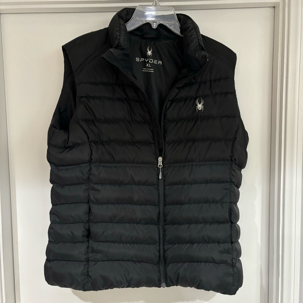 Spyder Black Down Puffer Vest Ski Snowboard Outdoors Winter